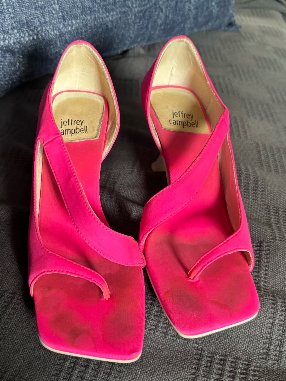 Jeffrey Campbell BERGER Hot Pink Cutout Toe Sandal